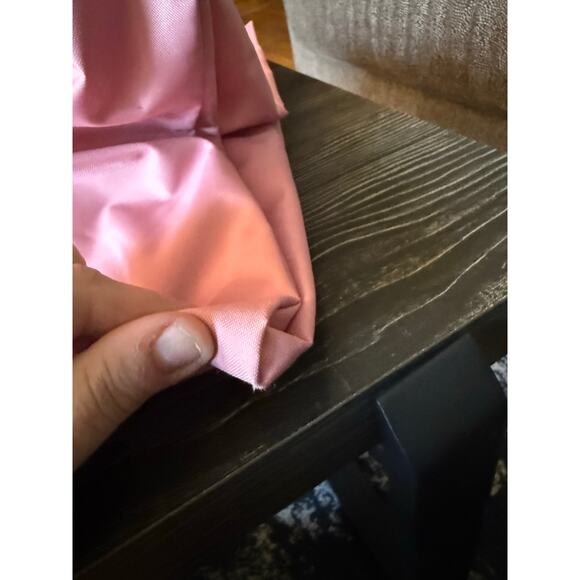 Longchamp XL Pink and Orange Top Handle Duffle Tote - Picture 8 of 16